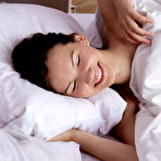 Pic of Iva sensually poses on the bed as she bares her petite body.