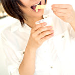 Pic of Mayu Kamiya Asian takes shirt off and shows nasty ass in panty