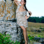 Pic of Martina Mink Spreads Outdoors on a Rocky Outcrop - Photo Gallery - ArtNudeTube.com