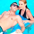 Pic of Redhead Beauty Kaisa Nord Is Sucking On The Poolside - FAPCAT