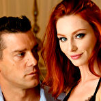 Pic of Oiled Redhead Babe Lacy Lennon Fucked In The Doggy Style Pose - FAPCAT