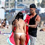 Pic of Jasmin Walia sexy in white bikini candids