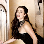 Pic of Dress-wearing brunette with black heels masturbating and getting naughty - IamXXX.com