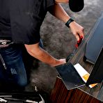 Pic of Chunky porno starlets Karen Fisher and Sara Jay squad up for a threesome with a huge dick | NakedWomenPhotos.net