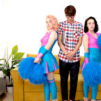 Pic of 18 Videoz - // - College cheerleaders threesome