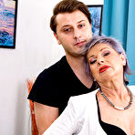 Pic of Young guy fucks hot small breasted grandma Lady X and gives her a creampie - Mature.nl