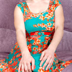 Pic of Sara Nikol in Pretty Dress On The Couch at Cosmid - Prime Curves