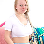 Pic of Anna X in Glass Dildo Masturbation by Abby Winters | abbywintersmodels.com