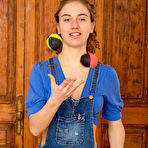 Pic of Giorgia Naked in Shortie Overalls | Abby Winters Models