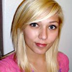 Pic of Hot blonde amateur babe exposes her fine ass in lingerie in her first photo 15 photos