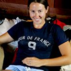 Pic of Silly hirsute amateur girl Valerie removes her panties to get naked - Abby Winters Hairy