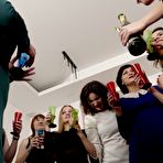 Pic of Nine horny European women sharing one big cock in a frenzied sex party - NakedPics