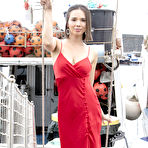 Pic of Eve Sweet Takes off her Red Dress on a Boat