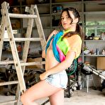 Pic of Haily Sanders in Ultra Films set Work Environment  . Haily Sanders 