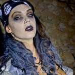 Pic of SHARKYS scary photoset with Halloween WITCH blue