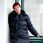 Pic of Horny BBW Redhead Masturbates On The Balcony – UK Wives Pics