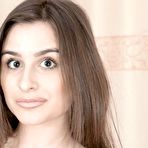 Pic of Brunette first-timer Penelope Fiore removes her dress to show her muff - SMUT.pics