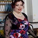 Pic of Elegant BBW Mature Strips In The Kitchen – UK Wives Pics