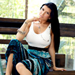 Pic of Busty black haired beauty Romi Rain gets a pussy wedgie -  - Spank It Now!