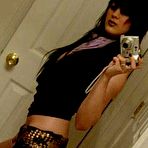 Pic of Alternative babe shows off her pierced lips