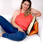 Pic of Overweight housewife shyly removes her tiny panties and touches her tits and pussy showing her armpits &ndash; Bare Milfs