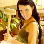 Pic of Hot Mom Staffy Strips In Her Kitchen &ndash; Bare Milfs