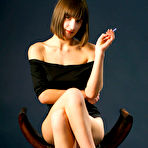 Pic of Katherine C Smoking in the Studio