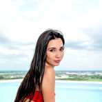 Pic of Kiki Cash in a Red Bikini