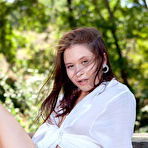 Pic of Skye Bloom in Denim Shorts