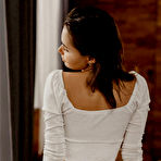 Pic of EllaQ Slim Brunette in a Thong