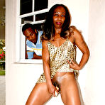 Pic of Black mom tasting huge ebony love tool