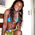 Pic of Tight-body black Latina shows off her perfect ass and a big face-load of cream