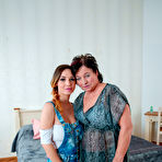 Pic of Hairy stepmom Joanne gets a naughty massage from her hot young lesbian stepdaughter Jessie Clark - Mature.nl
