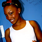 Pic of Black girl interracial gloryhole fuck & blowjob