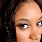 Pic of Hot ebony chick Tyra Moore shows her wide open snatch after baring knockers
