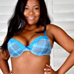 Pic of Thick black amateur Monique Symone spreads her pussy wide open after disrobing