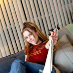 Pic of Pretty girl strips to her birthday suit prior to engaging in POV sex