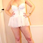 Pic of Middle-aged blonde from the UK Tracey Lain has sex with a small cock POV style