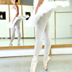 Pic of Brunette ballerina Betzz seduces her man friend in her dance outfit