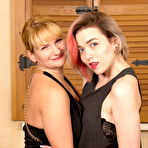 Pic of Old and young lesbians kiss before and after a pleasuring pussies on a chair