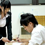 Pic of Japanese secretary Michiru Ogawa sports a creampie after sex at work