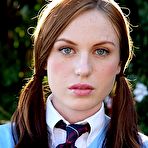 Pic of Lovely teen babe Kali Kenzington slipping off her skirt and panties