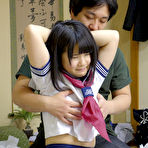 Pic of Japanese student Ami Oya receives a creampie during a fuck