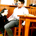 Pic of Jenna Lovely enjoys fully clothed role play groupsex with her friends