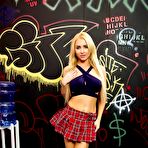 Pic of Blonde student Alix Lynx has POV sex with a large white cock