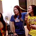 Pic of Stunning coeds are into hardcore foursome with their dorm mates