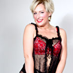 Pic of Blonde amateur Diamond Fontane doffs baby doll lingerie before masturbating