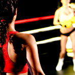 Pic of Brunette female boxers Eva Lovia and Peta Jensen have 3some in ring