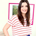 Pic of Horny teen Selenia is stripped naked by stepbrother before riding his cock