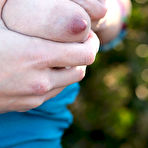 Pic of Lactating teen Lara Brookes pumps out her milk filled tits before a hard fuck